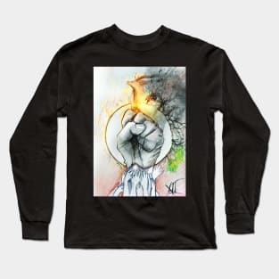 Greece wild fire Long Sleeve T-Shirt